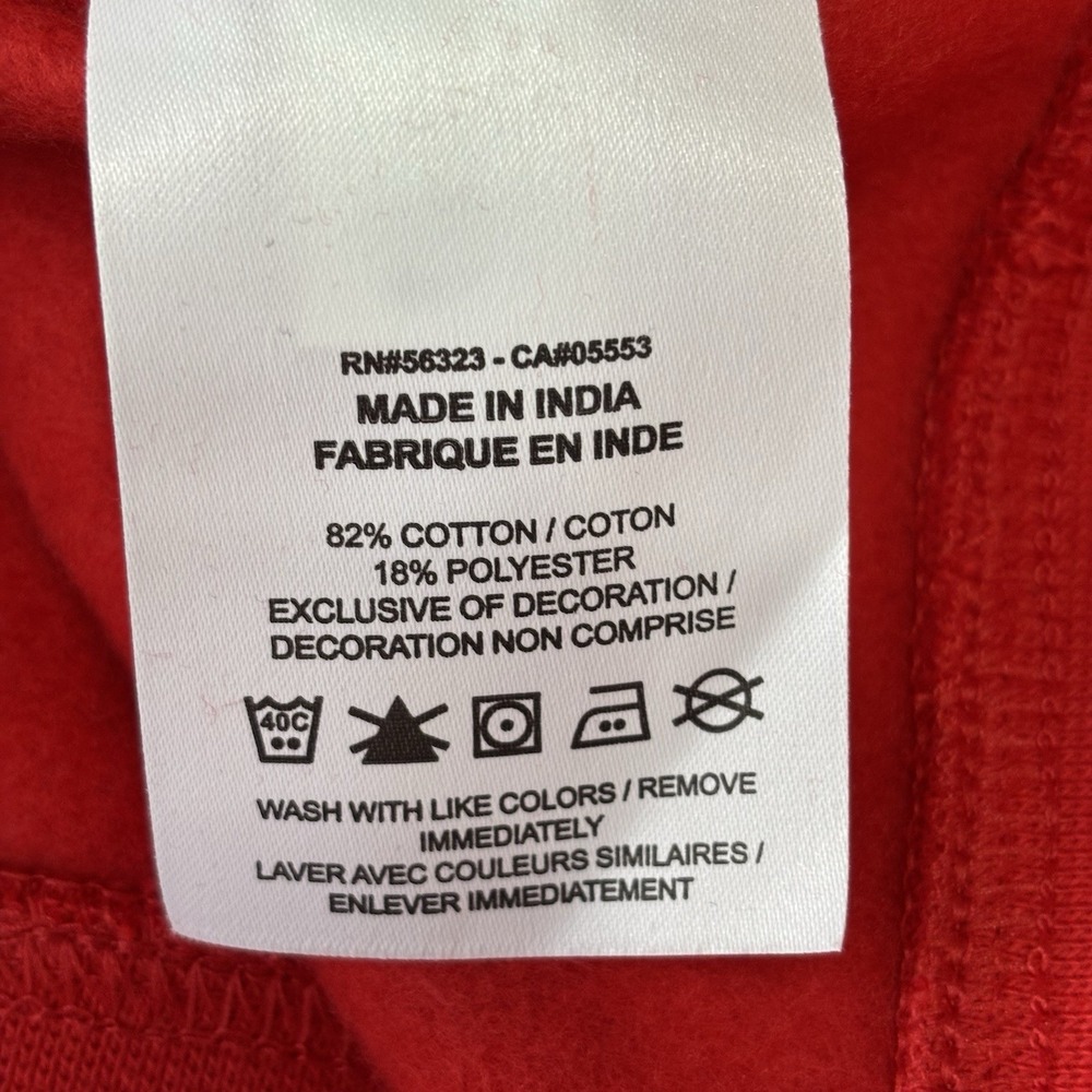 Nike Sportswear Club Fleece Sweatshirt Crewneck University Red Size Large EUC - Picture 4 of 4